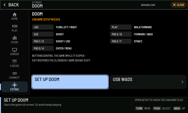 The Doom page before its game files have been checked.