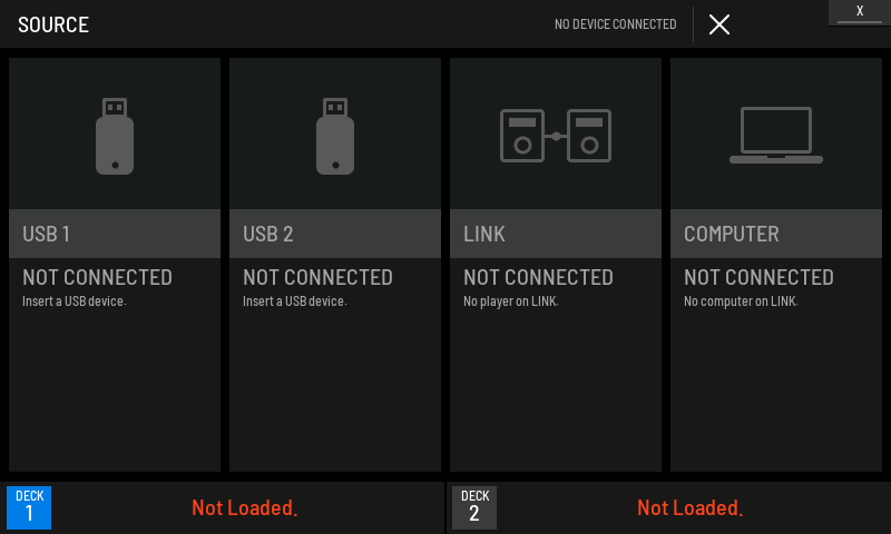 Nothing connected