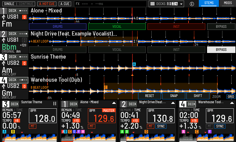 GRID ADJUST on deck 4