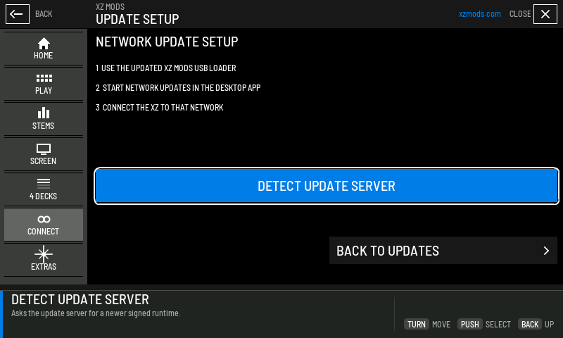 The three things the player needs before it can update over the network.