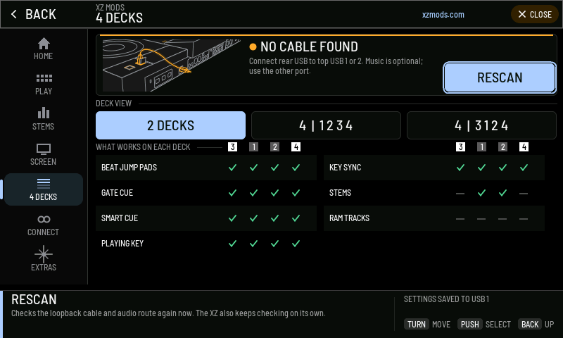 MODS · 4 DECKS