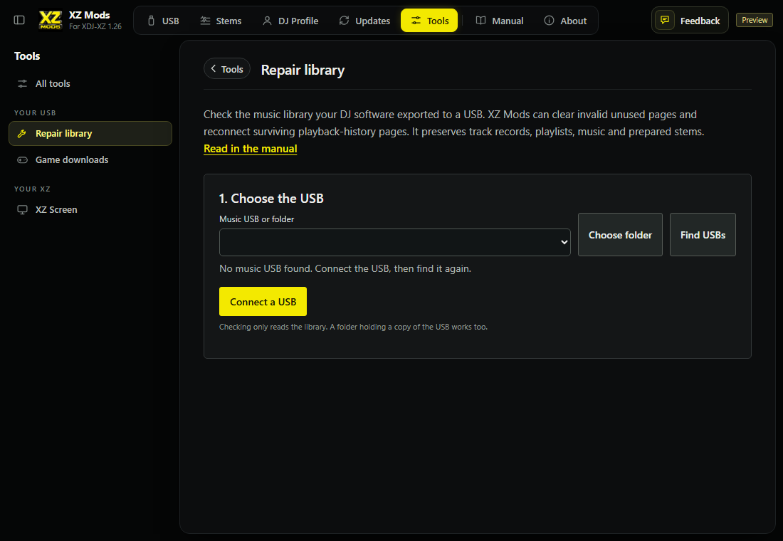 Step 1, choose the USB.