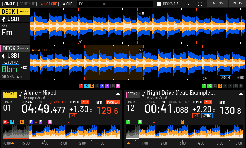 TRACK COLOURS DECK ONLY