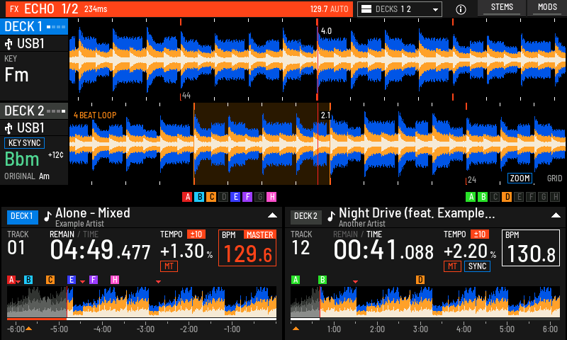 The same, with BEAT FX on